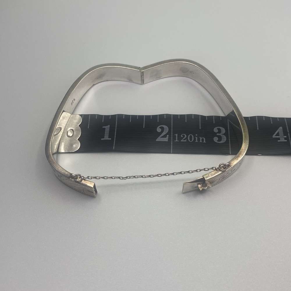 Sterling Silver Squared Off Bangle. - image 4